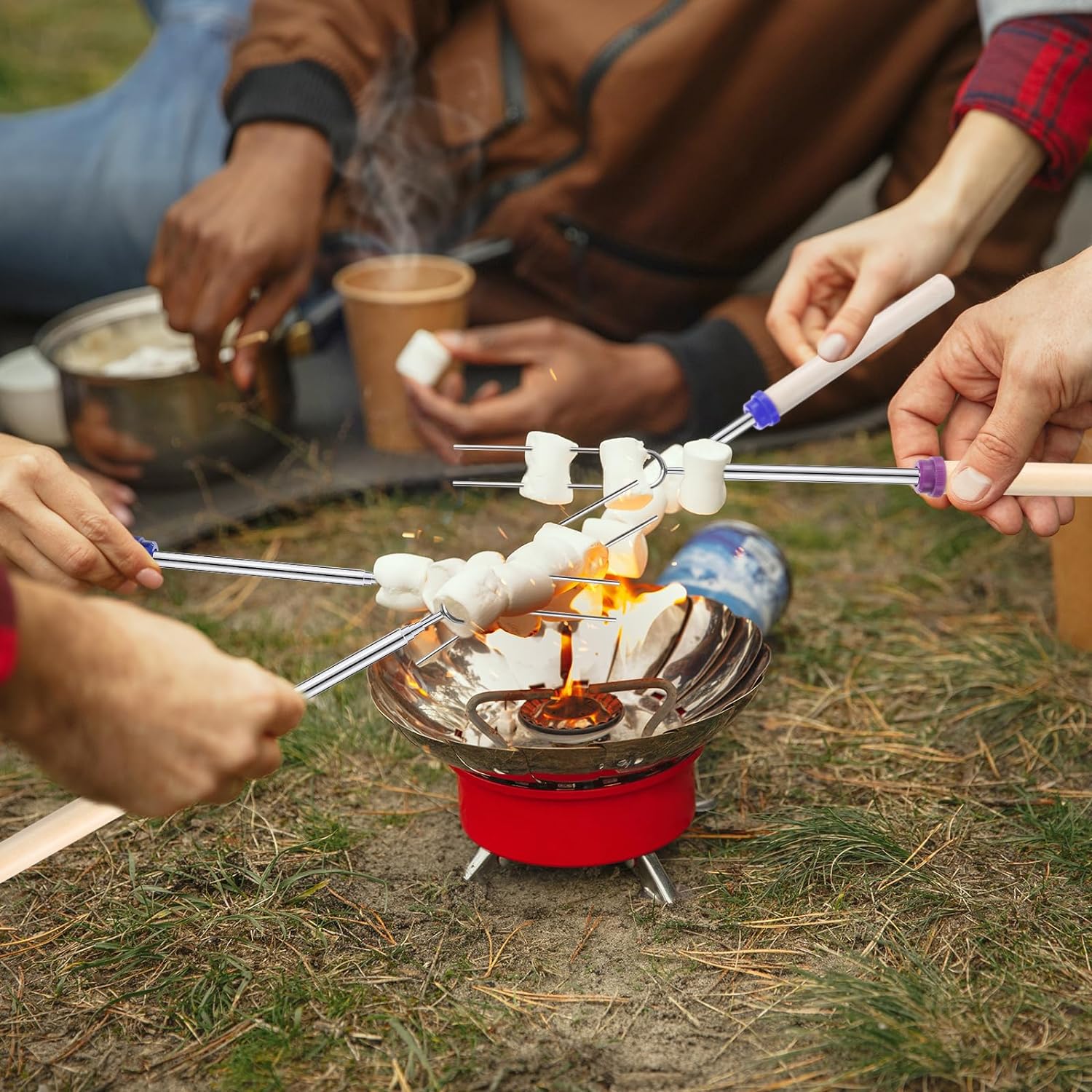 6 adet paslanmaz çelik telesko - Corn Dog Stick incelemesi ve fiyatı